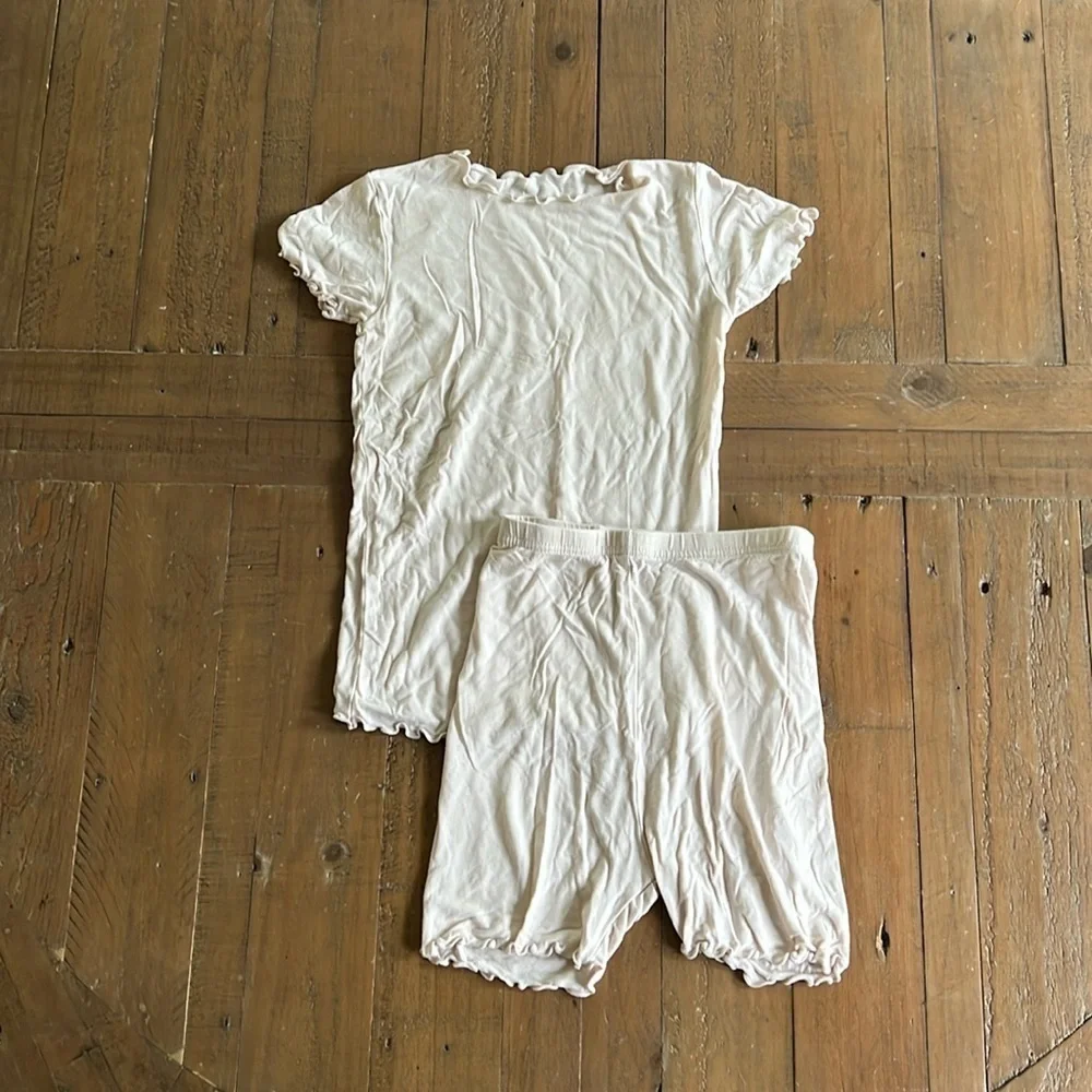 Vaenait baby lettuce trim short pajamas